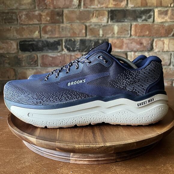 Brooks Ghost Max 2 Mens 11.5 Max Cushion Road Running Blue Sneakers Shoes - Picture 1 of 16